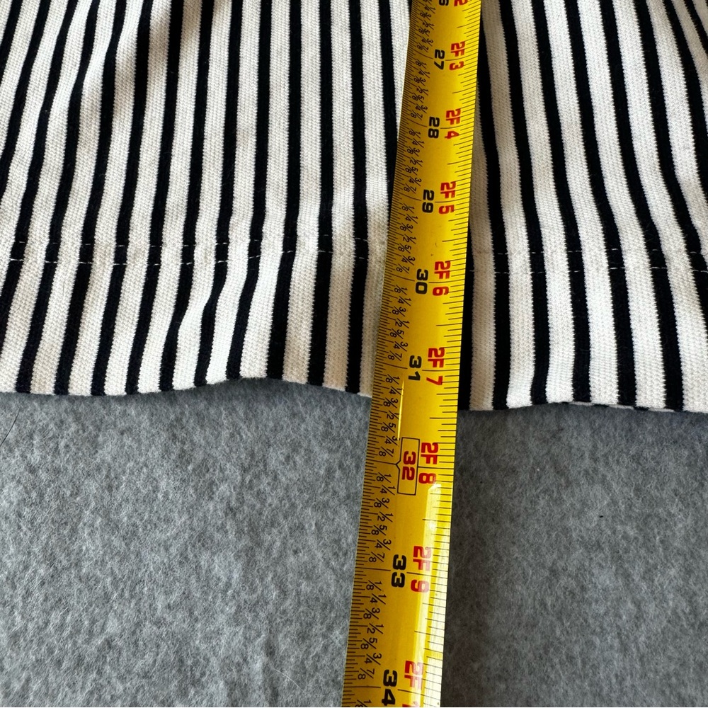 Madewell Dockside White & Navy Striped Cotton Dress With Pockets Short Sleeve XS - Picture 7 of 9